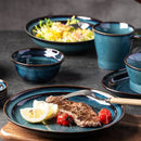 DecorBites™ Beautiful Blue Ceramic Bowl Kiln Dinnerware Dish