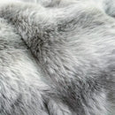 Gradient gray faux fur bedding set bedroom duvet cover