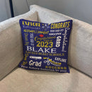 2023 Graduation Throw pillow , Senior pillow, Collage graduation pillow, High School graduation pillow