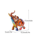 Graffiti elephant resin figurine living room home decor