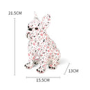 Graffiti & floral bulldog punk art resin sculptures living room decor