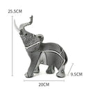 Graffiti resin elephant sculpture living room art figurine