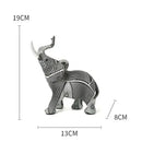 Graffiti resin elephant sculpture living room art figurine