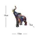 Graffiti resin elephant sculpture living room art figurine