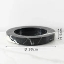 Grand antique black & white marble storage jar kitchen nut bowl