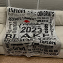 Graduation Blanket, Senior blanket, Collage graduation blanket, High School graduation blanket