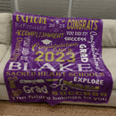 Graduation Blanket, Senior blanket, Collage graduation blanket, High School graduation blanket