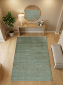 Gray And Beige Traditional Oushak Design 5.8x8.6 Hand Knotted Wool Area Rug