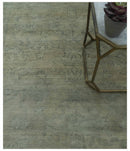 Gray And Beige Traditional Oushak Design 5.8x8.6 Hand Knotted Wool Area Rug