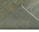 Gray And Beige Traditional Oushak Design 5.8x8.6 Hand Knotted Wool Area Rug