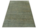 Gray And Beige Traditional Oushak Design 5.8x8.6 Hand Knotted Wool Area Rug