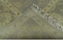 Gray And Beige Traditional Oushak Design Hand Knotted 5.6x8.6 wool area rug