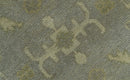 Gray And Beige Traditional Oushak Design Hand Knotted 5.6x8.6 wool area rug