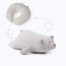 Gray and black penguin cute plush animal neck pillow bedroom travel