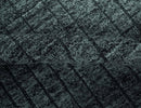Gray and Charcoal Hand Knotted Carved Texture Stripes Design wool Area Rug