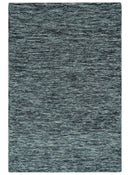 Gray and Charcoal Solid Shaded Hand Tufted Natural Multi Size Wool Area Rug