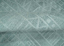 Gray and Silver 5x8 Stripes Design Hand Knotted wool and Art Silk Area Rug