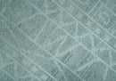 Gray and Silver 5x8 Stripes Design Hand Knotted wool and Art Silk Area Rug