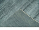 Gray and Silver Modern Abstract Hand Knotted 6x9 Wool and Viscose Area Rug