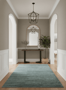 Gray and Silver Modern Abstract Hand Knotted 6x9 Wool and Viscose Area Rug
