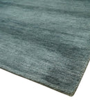 Gray and Silver Modern Abstract Hand Knotted 6x9 Wool and Viscose Area Rug