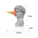 DecorBites™ Ice Cream David Statue Myth Character Resin Ornament Desk Sculpture Home Decor