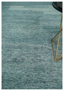Gray, Beige and Silver contemporary Hand knotted 9x12 wool Area Rug
