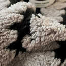 Gray & black jacquard blanket thick lamb wool living room shawl