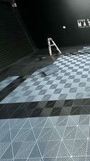 Garage Tile Corner for Interlocking PP Flooring - High End Polypropylene | 100% Recyclable | DECKO DURANTE (2.4" x 2.4" x 0.7")
