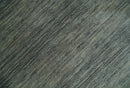 6x8 Gray And Charcoal Striped Wool Hand Woven Southwestern Lori Gabbeh Rug