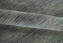 6x8 Gray And Charcoal Striped Wool Hand Woven Southwestern Lori Gabbeh Rug