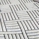 Gray cooling ice bean mesh quilted mattress pad bedroom bed mat