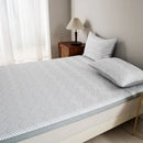 Gray cooling ice bean mesh quilted mattress pad bedroom bed mat