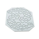 Gray floral and heart leaf silicone mold set for kitchen baking