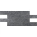 Gray Flow Matte 2 3/4x11 1/2 Brick Mesh Mount Porcelain Mosaics 12x24