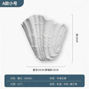 Gray gypsum shell led wall lamp bedroom sconce