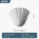 Gray gypsum shell led wall lamp bedroom sconce