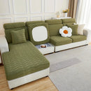Gray jacquard sofa seat cover living room furniture protector