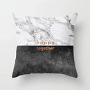 DecorBites™ Gray Marble Black Agate Pillow Case for Home Sofa Chair Decor