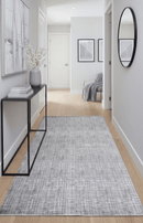 Gray Modern Abstract Design Wool And Viscose 5x8 Area Rug
