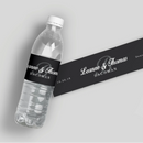 Gray Monogram Water Bottle Labels