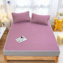 Gray quilted cooling latex summer mat set bedroom bed pad