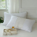 Gray quilted cotton pillowcase shield bedroom sweat protection