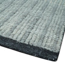 Gray, Silver and Ivory Traditional Hand Knotted 8x10 Wool Area Rug