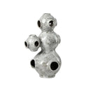 Gray speckled abstract planet ceramic ornament living room sculpture