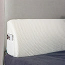 DecorBites™ Bed Wedge Pillow Memory Foam Mattress Gap Filler with 2 Large Side Pockets