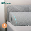 DecorBites™ Bed Wedge Pillow Memory Foam Mattress Gap Filler with 2 Large Side Pockets
