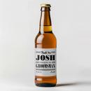 Gray Thank You Groomsman Beer Label
