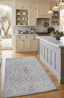Gray Traditional Style Hand Tufted Wool 5x8 Area Rug