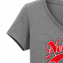 Nebraska Huskers Women's V-Neck T-Shirt | Gray | Multiple Sizes | Lou's Sporting Goods | 25N19LPC455V